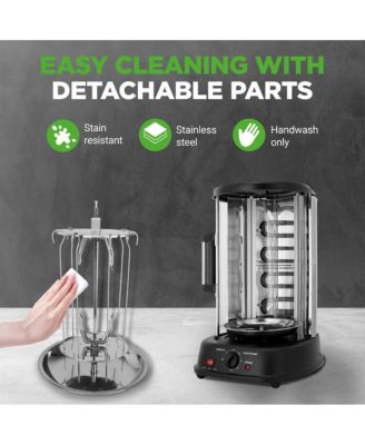 Vertical Rotisserie Oven - Rotating Kebob Cooker