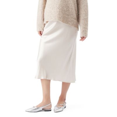 Maternity Crystal Satin Skirt