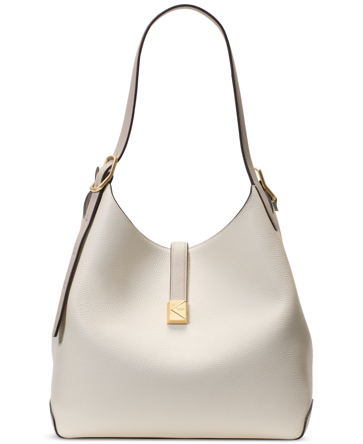 Kate Spade Deco Colorblocked Pebbled Leather Shoulder Bag