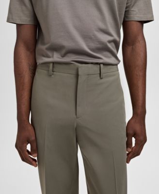 Men's Stretch Fabric Super Slim-Fit Suit Pants