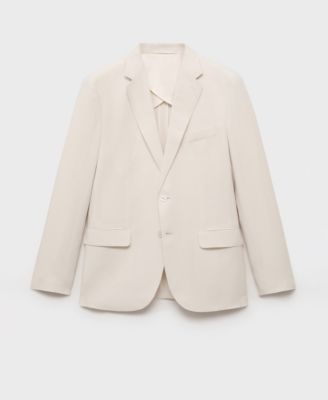 Men's Linen-Lyocell Slim-Fit Suit Blazer