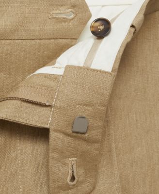 Men's Slim-Fit Linen Pants