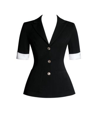 Women Aleena Short Sleeve Business Casual Blazer
