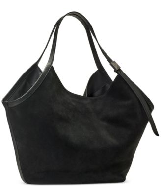 Deco Tulip Large Suede Tote Bag