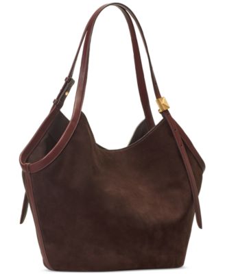 kate spade new york Deco Large Suede Tulip Tote Bag - Macy's