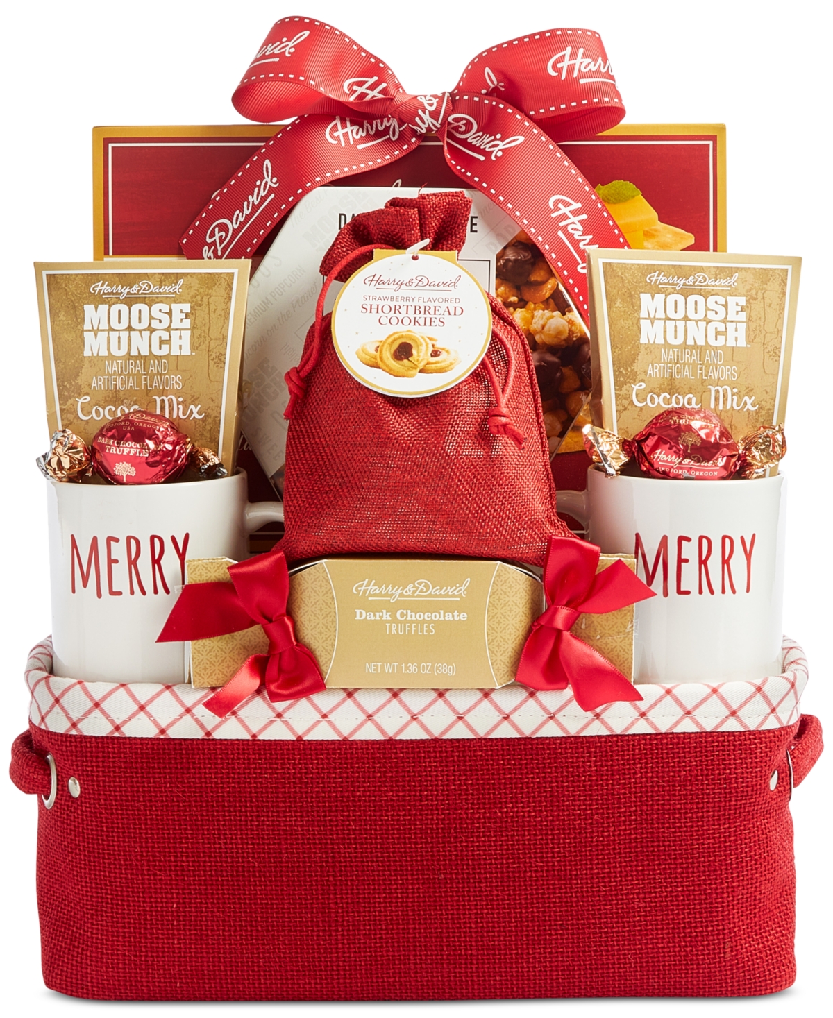 Harry & David Holiday Be Merry Gift Bin, 8 Piece In Transparent