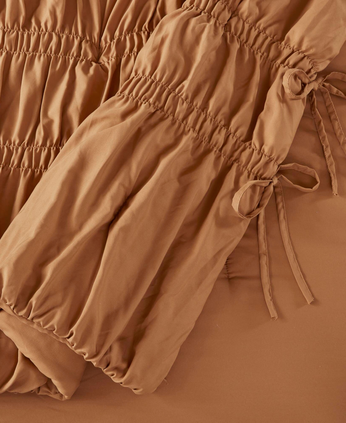 510 Design Mia Ruched 2-pc. Comforter Set, Twin/twin Xl In Brown