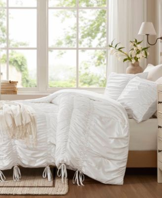 Mia Ruched 2-Pc. Comforter Set, Twin/Twin XL