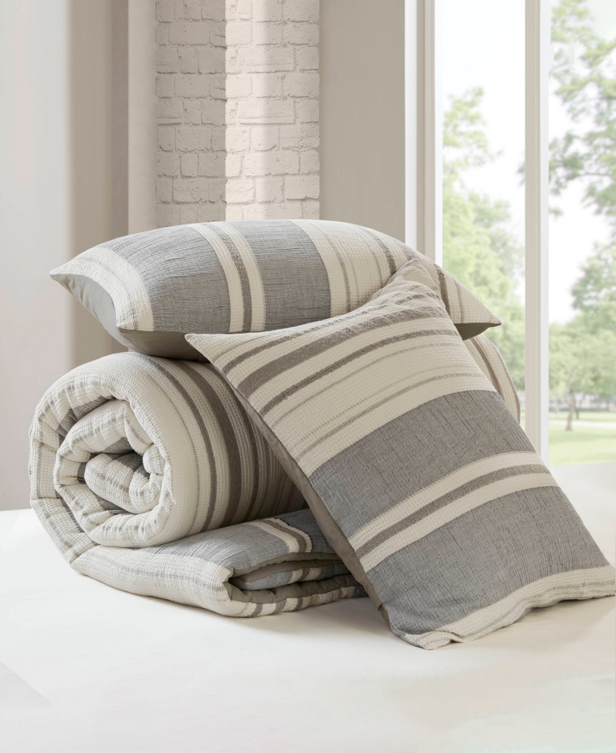 Woolrich Mesa Stone Washed 3-pc. Comforter Set, King/california King In Gray