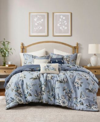 Salara Vintage Floral 7-Pc. Comforter Set, California King