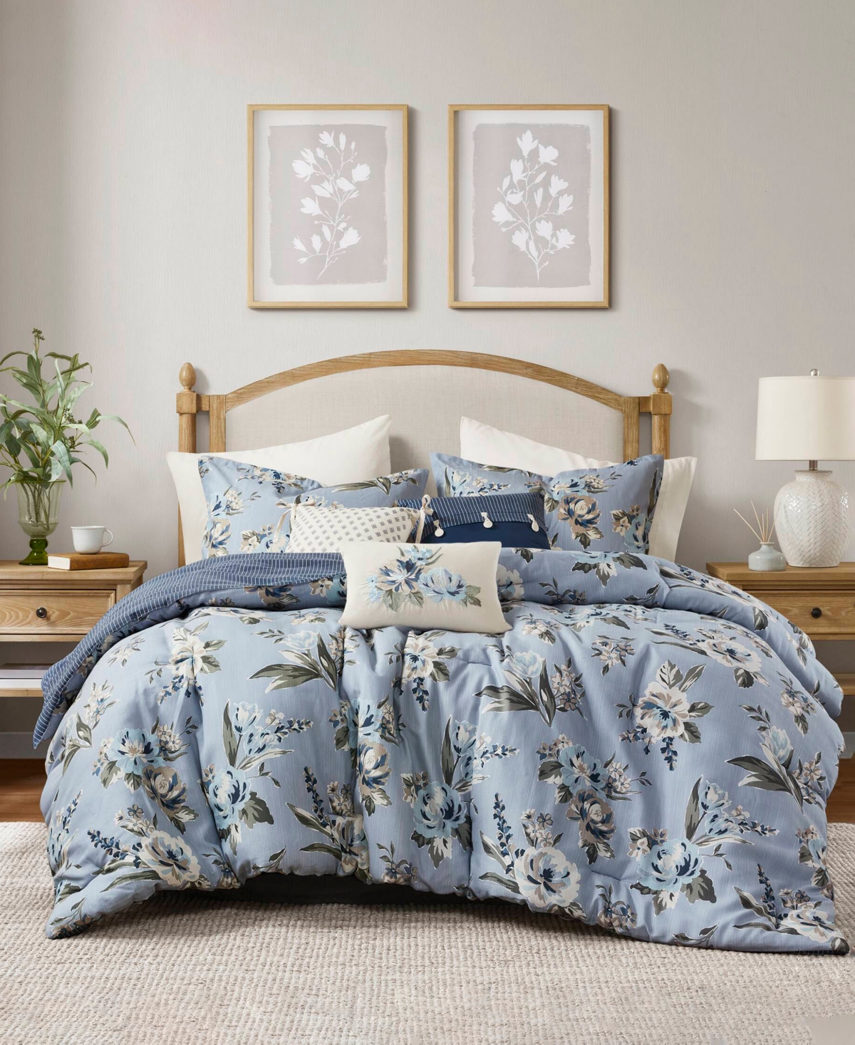 Madison Park Salara Vintage Floral 7-Pc. Comforter Set