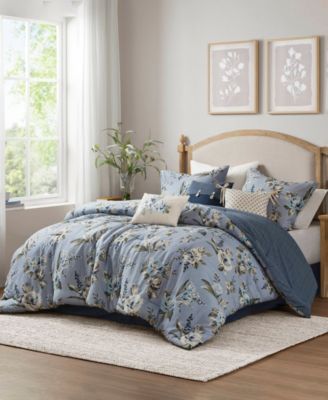 Salara Vintage Floral 7-Pc. Comforter Set, California King