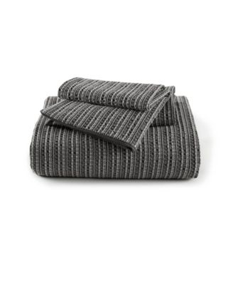 Lyon Waffle Washed 3-Pc. Duvet Cover Set, Full/Queen