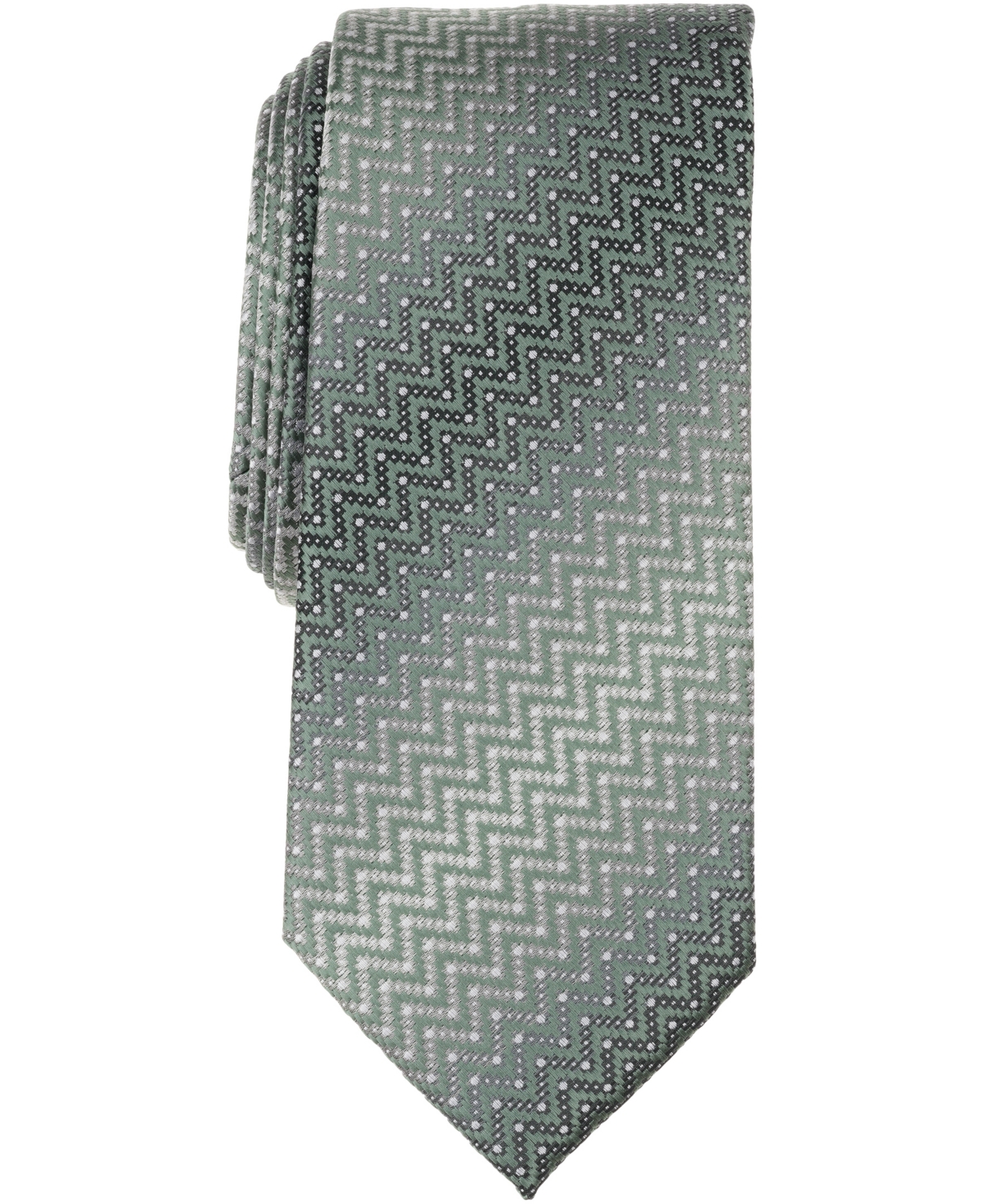 Perry Ellis Portfolio Men's Paynter Geo-pattern Classic Tie In Green