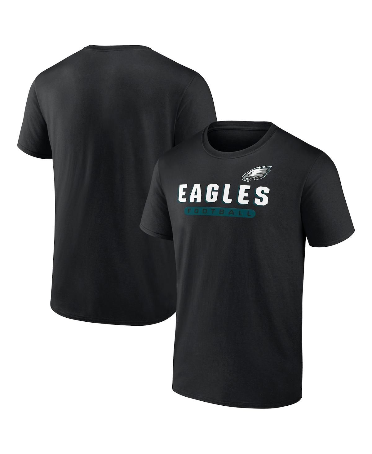 Мужская черная футболка Philadelphia Eagles Spirit