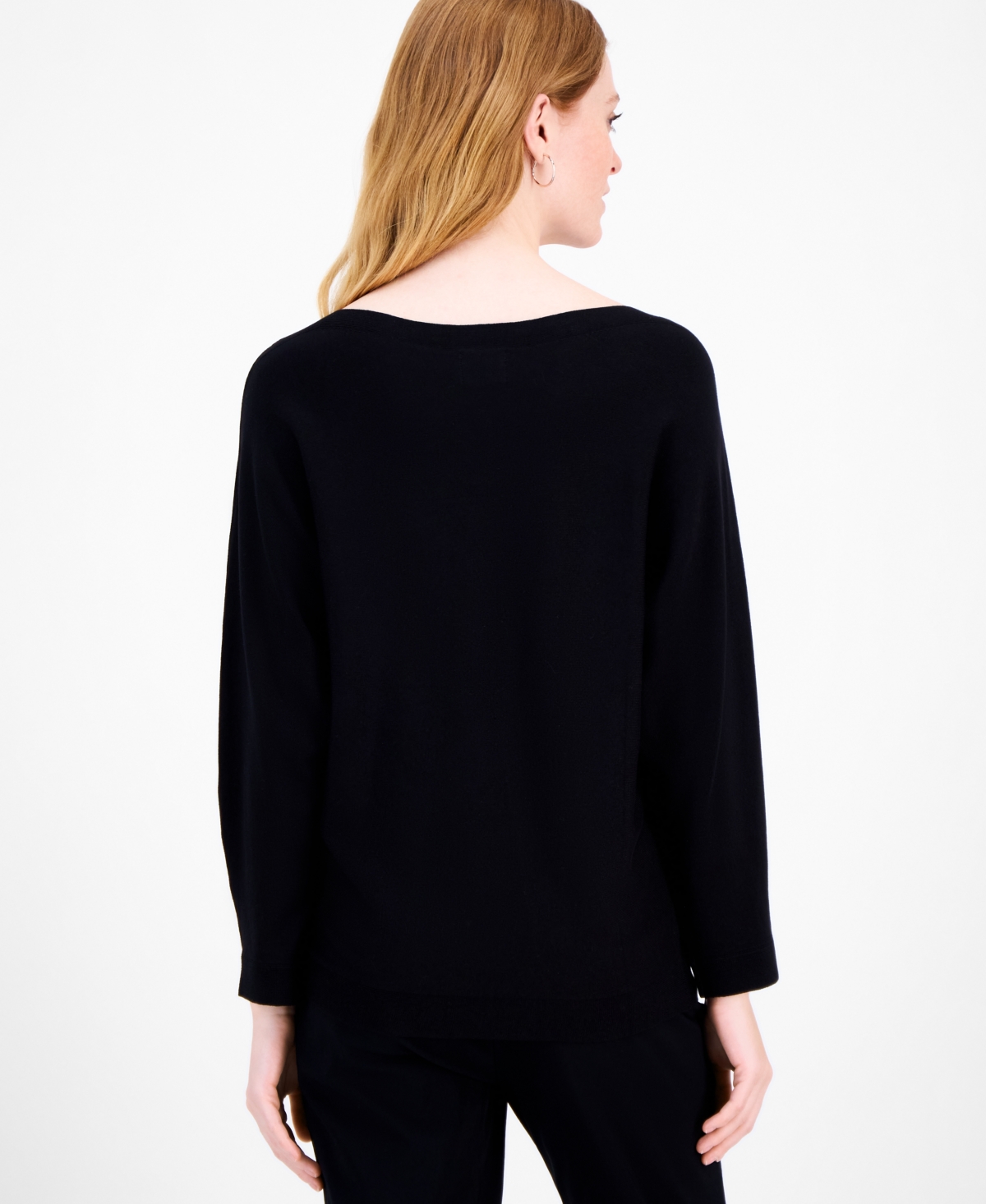 Jm Collection Women's Boat-neck Dolman-sleeve Sweater, Macy's Exclusive In Animal Print