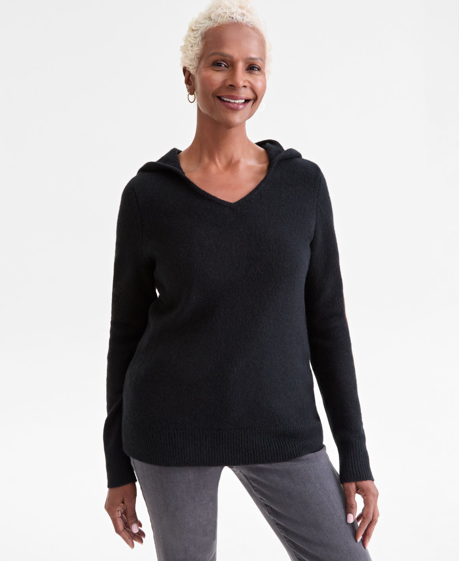 Women's LuxLounge Split-Neck Hoodie