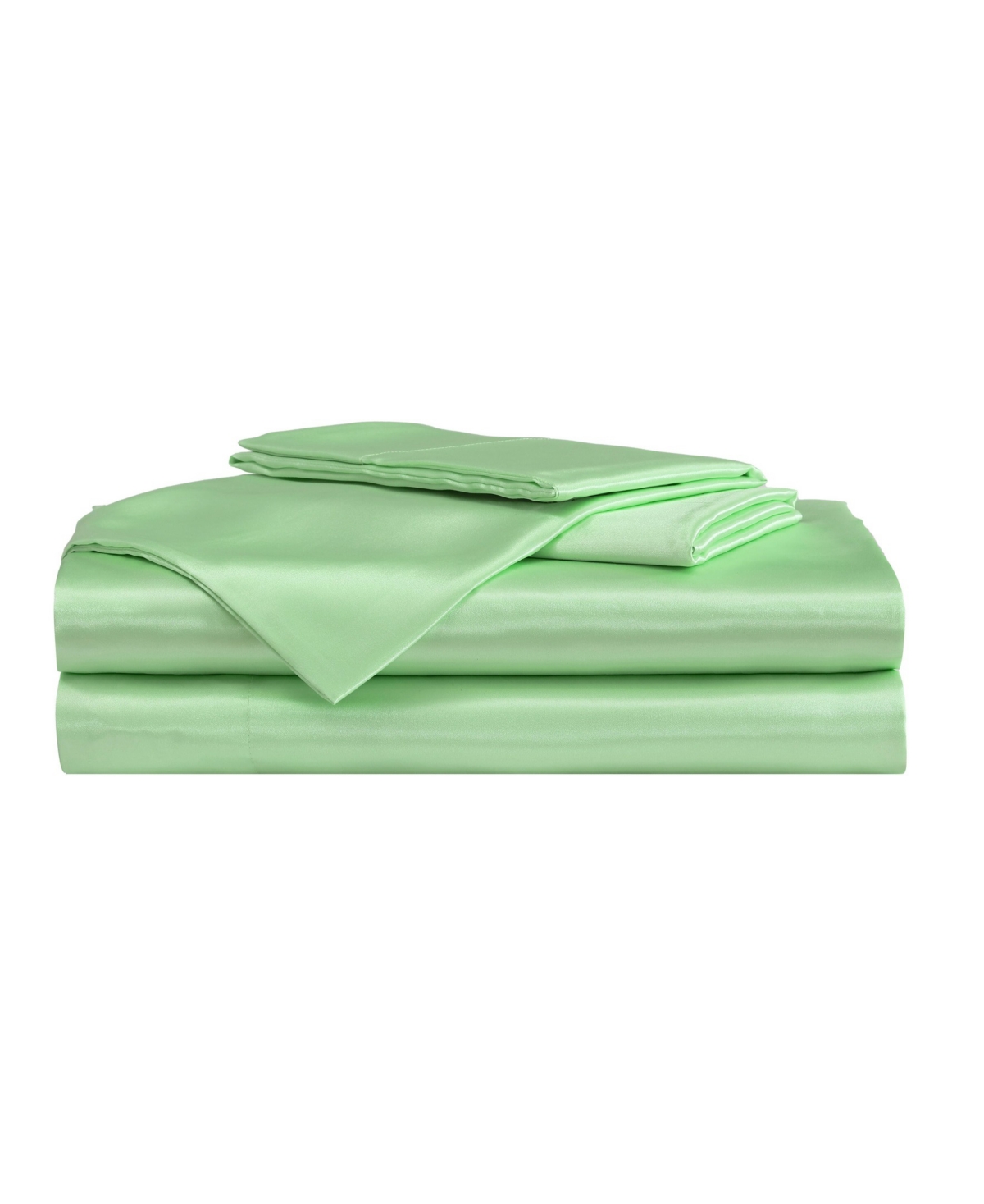Betsey Johnson Closeout!  Satin 4-pc. Sheet Set, Full In Green