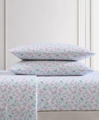 Silky Microfiber Printed 4-Pc. Sheet Set, Queen