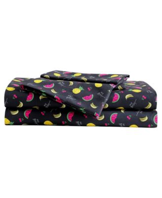 Silky Microfiber Printed 4-Pc. Sheet Set, Full
