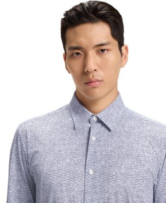 Men's Performance-Stretch Slim-Fit Dress Shirt