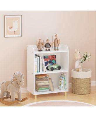 Kids 3-Tier Bookcase, Children's Book Display, Bookshelf Toy Storage Cabinet Organizer for Children's Room, Playroom, Nursery