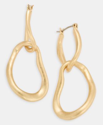 Style & Co - Sculptural Link Double Drop Earrings