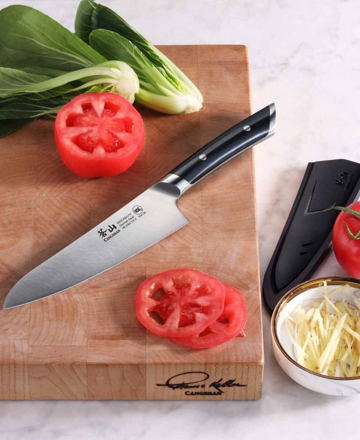 Cangshan Canghshan Helena Series 5.5" Prep Utility Knife In Black