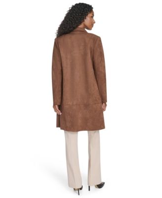 Women's Scuba Suede Long Sleeve Topper