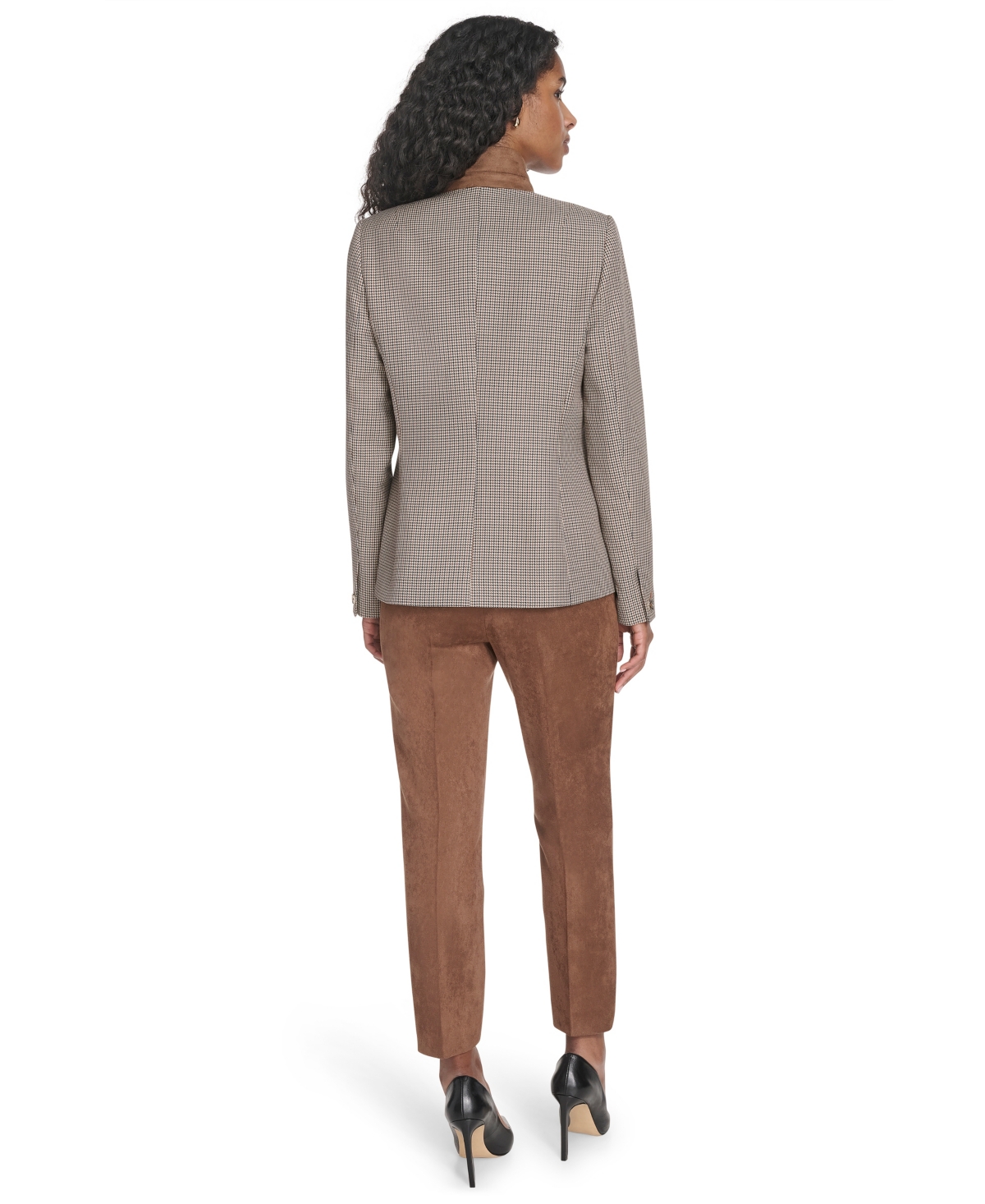Tommy Hilfiger Women's Houndstooth Riding Jacket In Multi