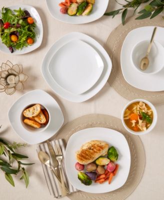 Soft Square 32 Pc. Dinnerware Set, Service for 8, Exclusively at Macy's