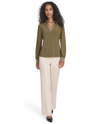 Women's Foulard Johnn Collar Top