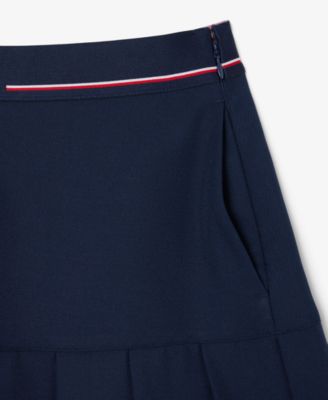 Women's Pleated Mini Logo Short Skirt