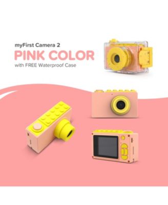Camera 2 (Pink) Kids Action Camera with IPX8 Waterproof & Shockproof Case, 1080p Video 8MP Photo, Tripod Mount, Action Camera for Swimming, Gift for Boy Girl Ages 3-12
