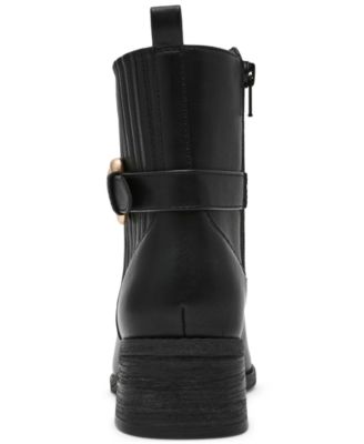 Women's Dagger Buckle Chelsea Booties