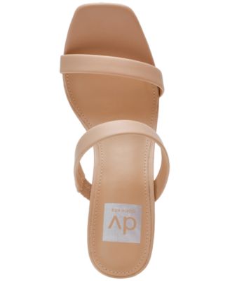 Women's Yorke Two-Band Square-Toe High-Heel Dress Sandals