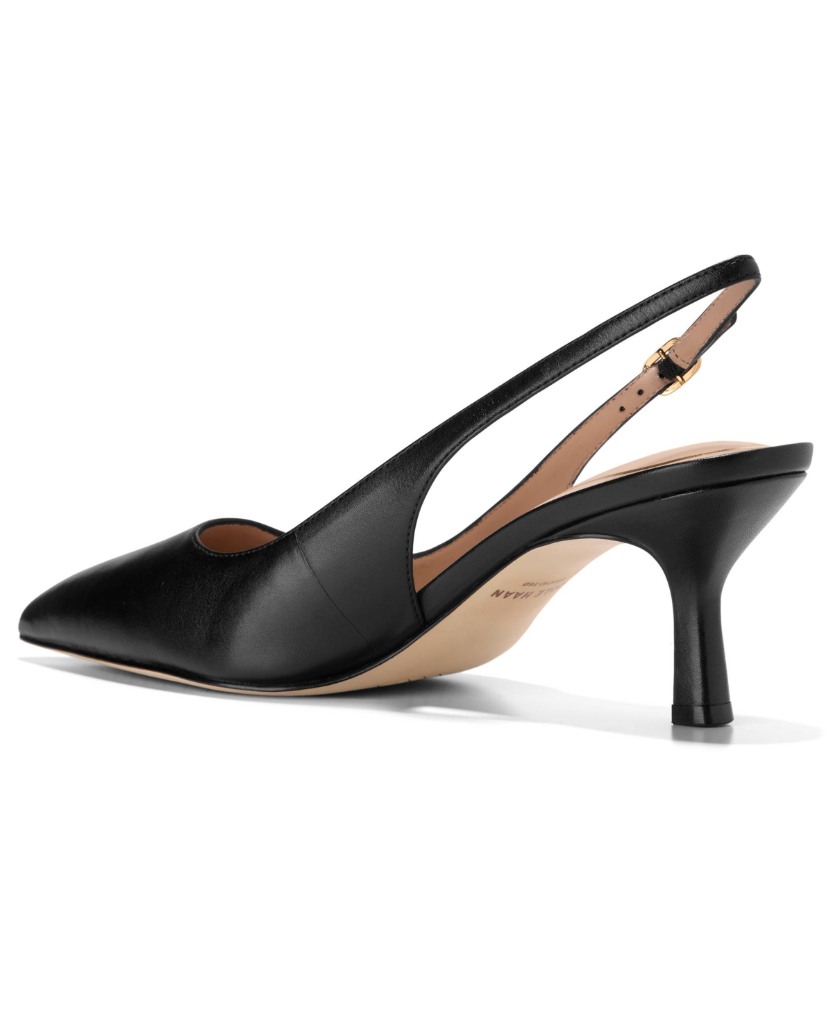 Cole Haan Hansell Slingback Pointed Toe Pump In Black