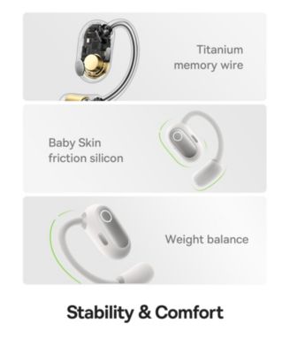 Open Ear Headphones True Wireless Earbuds Bluetooth 5.3 Open Ear Headphones Sport Earphones
