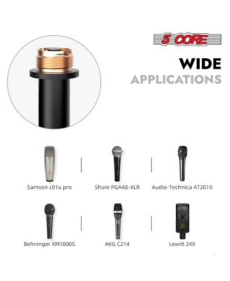 Microphone Stand Floor 4 Pcs Adjustable w Extending Telescoping Boom Arm