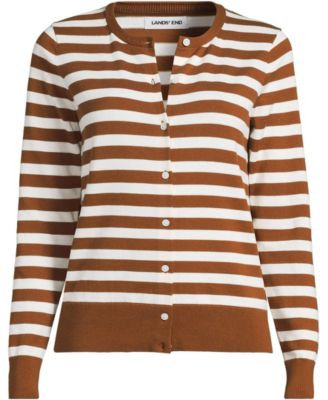 Plus Size Fine Gauge Cotton Cardigan Sweater