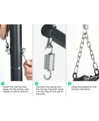 Egg Chair with Stand Indoor Outdoor Swing Chair Patio Wicker Hanging Egg Chair Hanging Basket Chair Hammock Chair with Stand for Bedroom Living Room Balcony