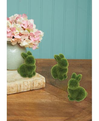 Green Easter Bunnies Figurines Set of 12