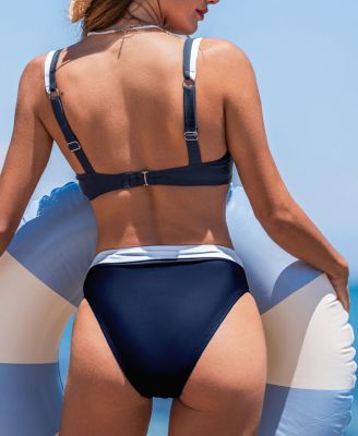 Women's U Wire Cutout Back Hook Bikini Sets