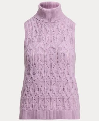 Women's Superb Plus-Bardelle Turtleneck Sweater Tank Top