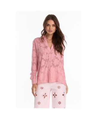 Women's Stelle Button Up - Rose