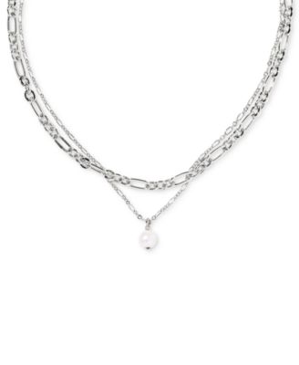Ashton Multi Strand Necklace, 16" + 3" extender