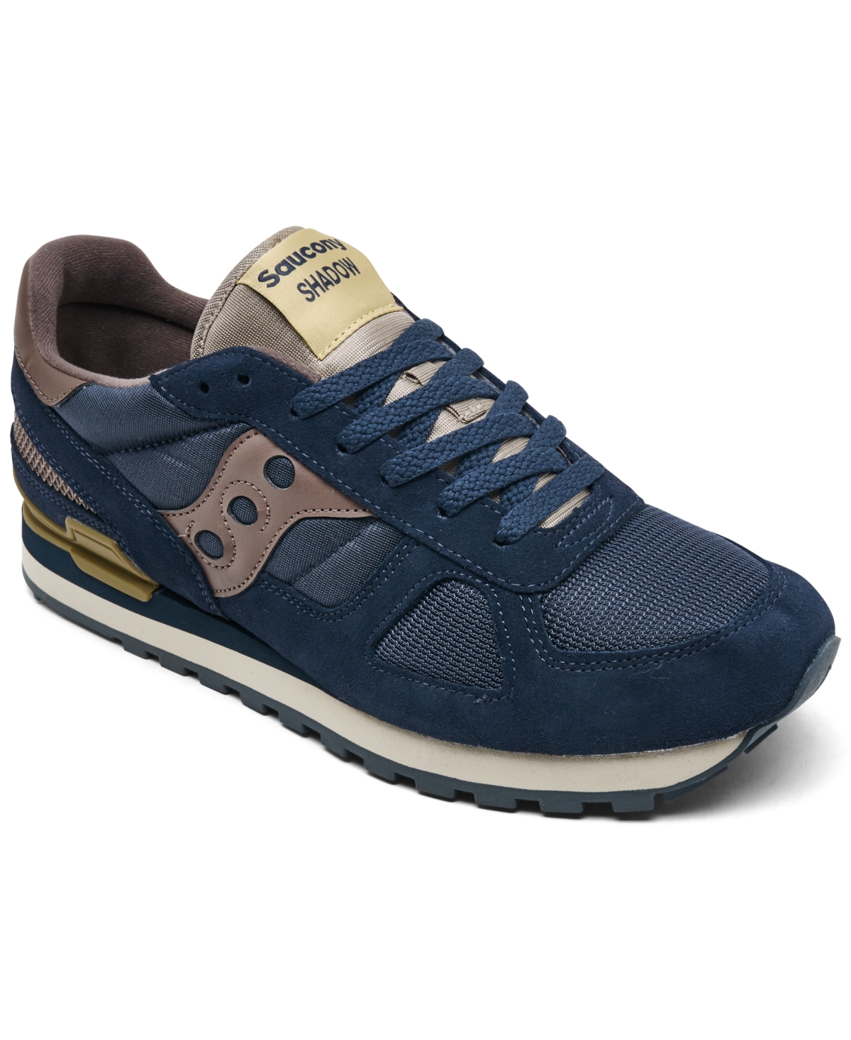 Men's Shadow Original Casual Sneakers from Finish Line - Navy,Taupe