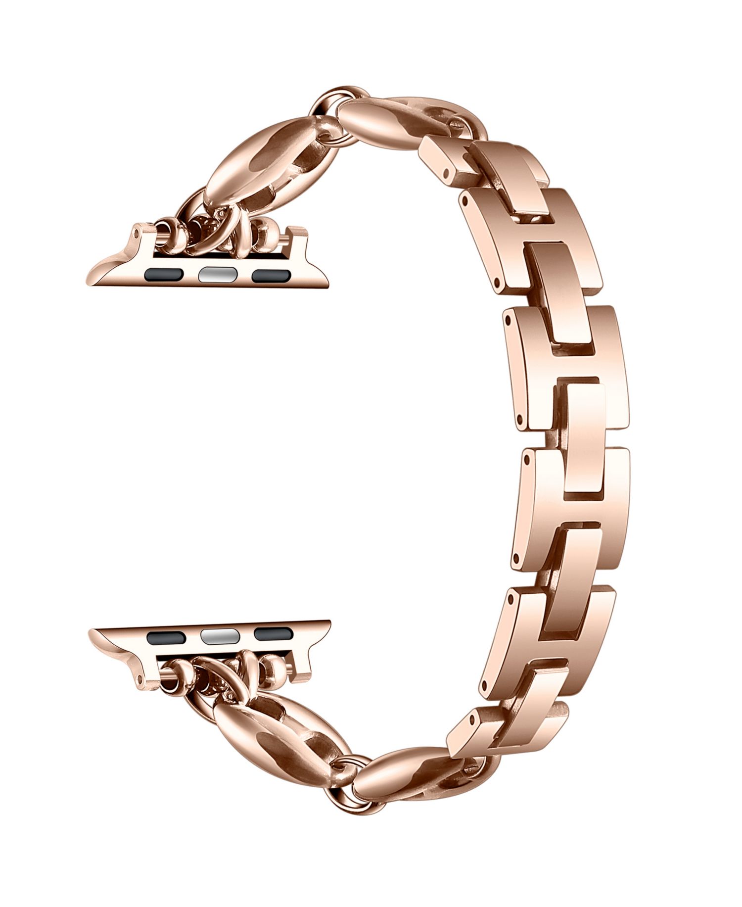Poppy Stainless Steel Link Band for Apple Watch