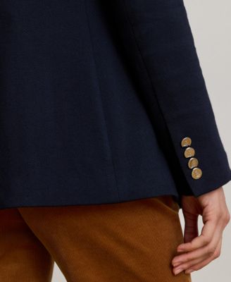 Women's Buckle-Trim Herringbone Jacquard Blazer