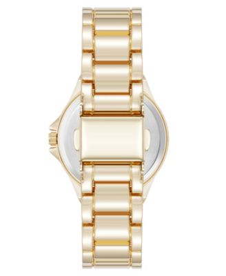 Women's Quartz White and Gold-Tone Metal Alloy Watch, 31mm